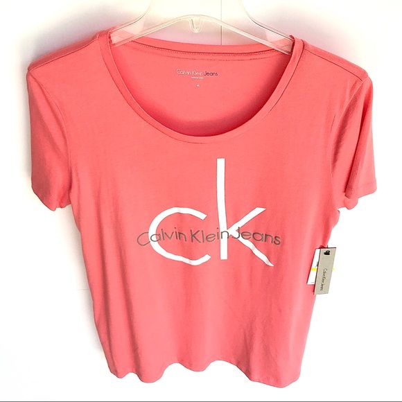 Calvin Klein Jeans Logo Short Sleeve Tee Shirt - Picture 6 of 9